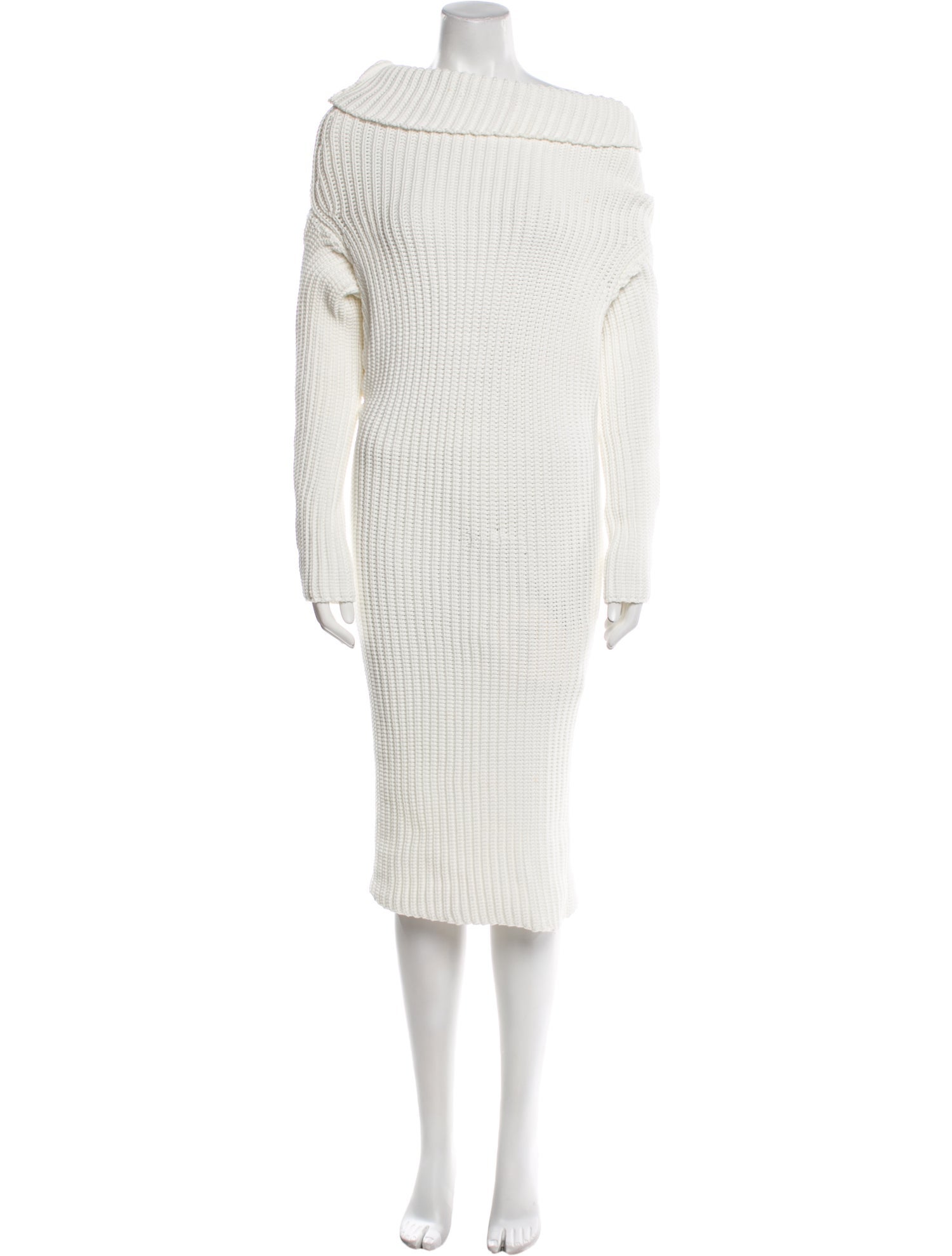 A.W.A.K.E. Mode Turtleneck Knee-Length Dress