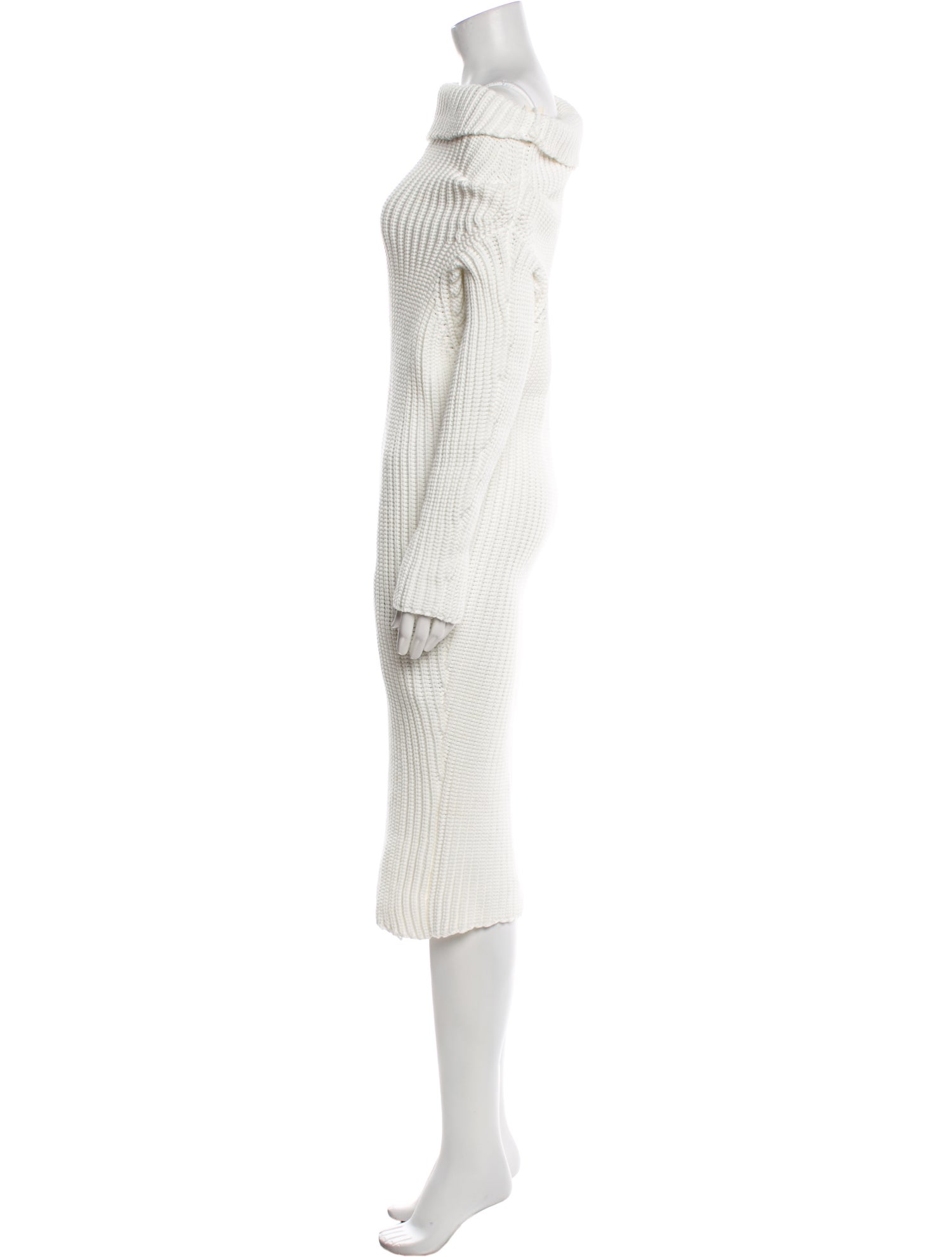 A.W.A.K.E. Mode Turtleneck Knee-Length Dress