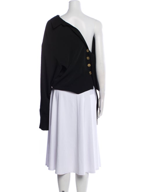 A.W.A.K.E. Mode One-Shoulder Three-Quarter Sleeve Top