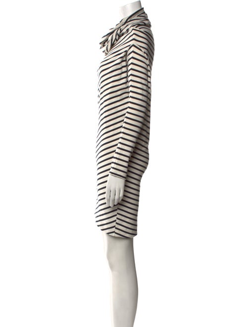 A.W.A.K.E. Mode Striped Knee-Length Dress