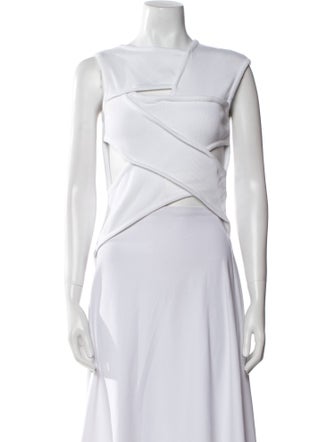 A.W.A.K.E. Mode Cowl Neck Sleeveless Crop Top