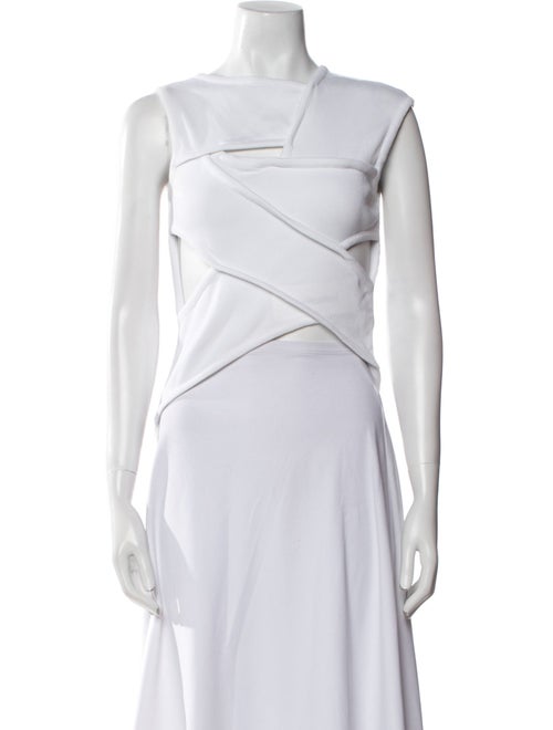 A.W.A.K.E. Mode Cowl Neck Sleeveless Crop Top