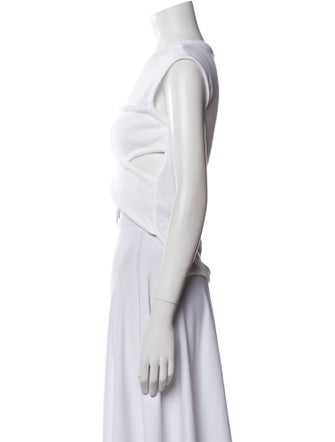 A.W.A.K.E. Mode Cowl Neck Sleeveless Crop Top