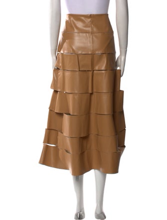A.W.A.K.E. Mode Cutout Accent Midi Length Skirt
