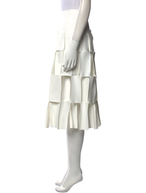 A.W.A.K.E. Mode Lasercut Accents Knee-Length Skirt