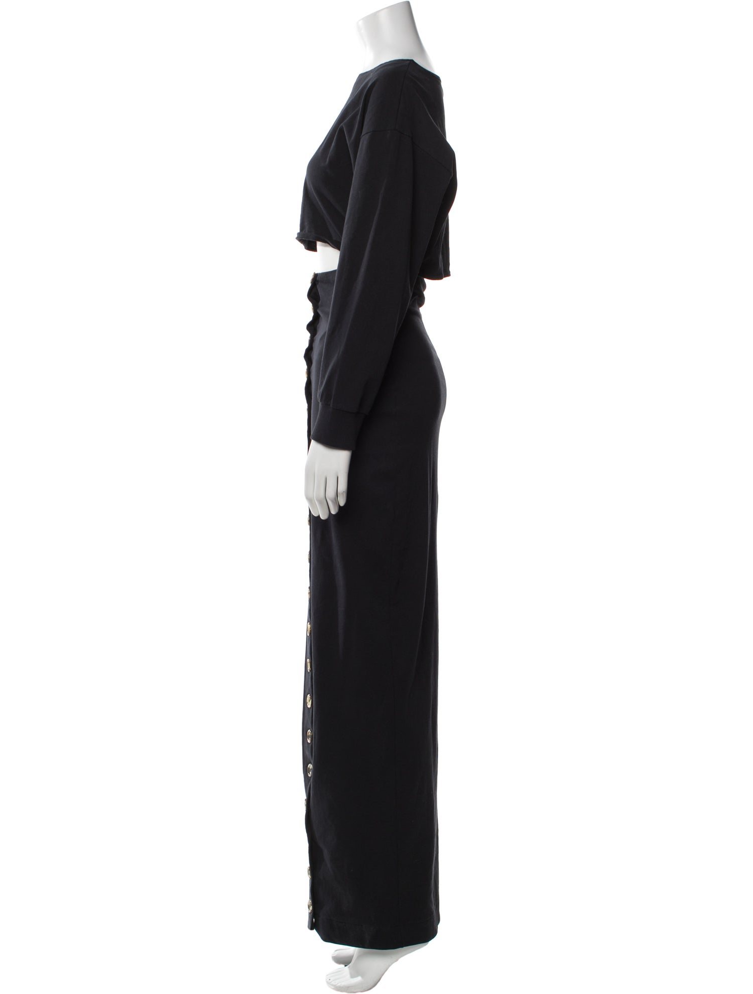 A.W.A.K.E. Mode Bateau Neckline Long Dress