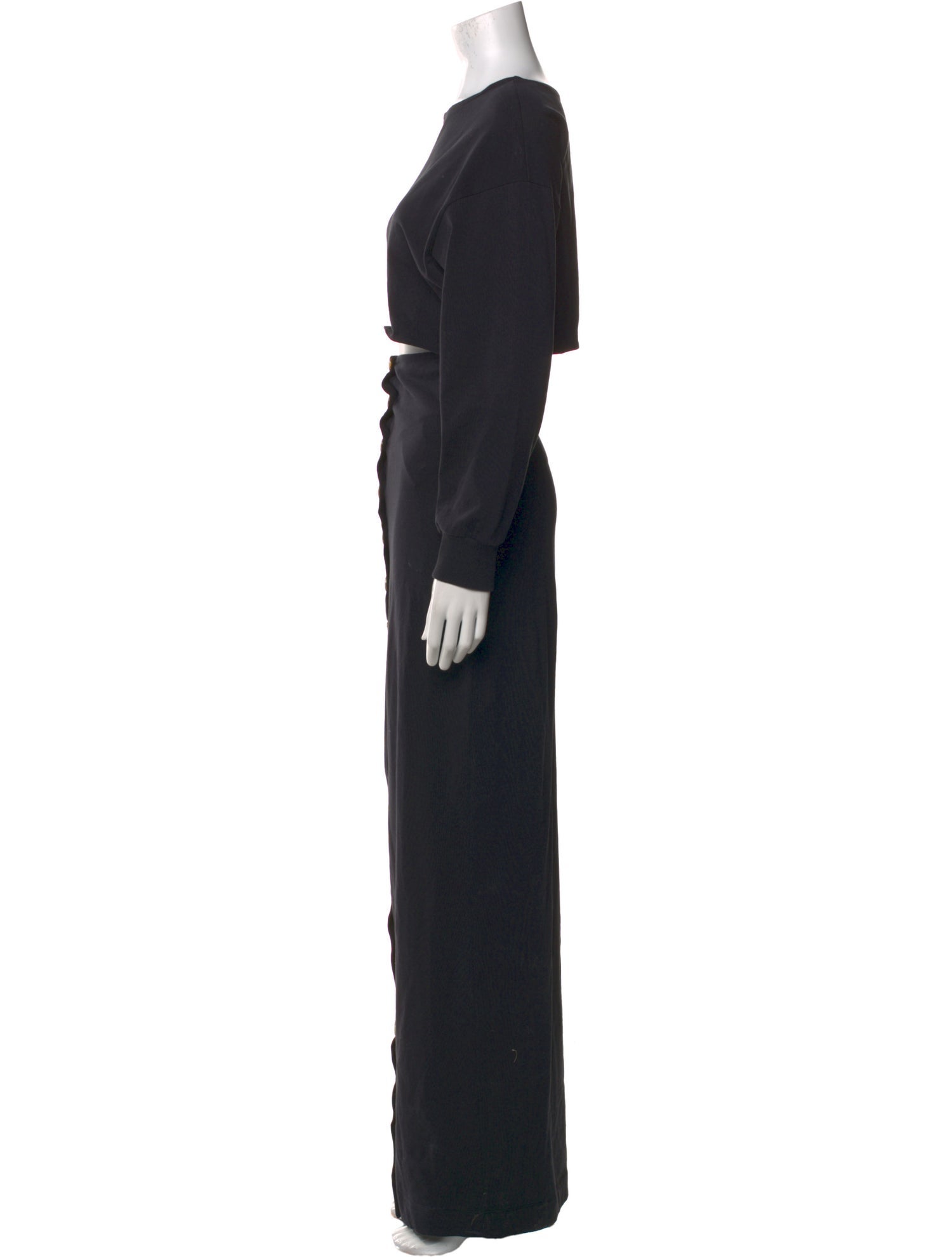 A.W.A.K.E. Mode Bateau Neckline Long Dress