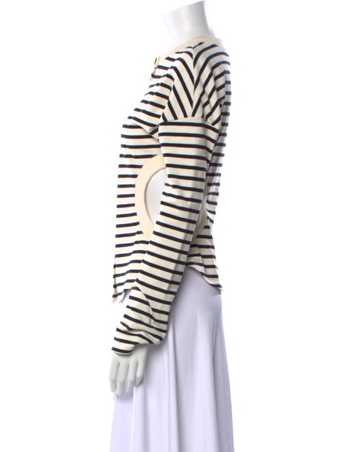 A.W.A.K.E. Mode Striped Crew Neck Top