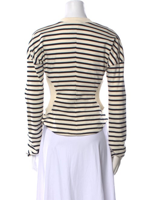 A.W.A.K.E. Mode Striped Crew Neck Top
