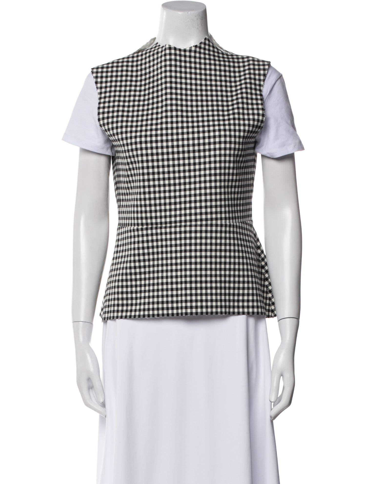 A.W.A.K.E. Mode Plaid Print Vest