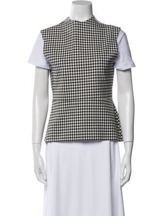 A.W.A.K.E. Mode Plaid Print Vest