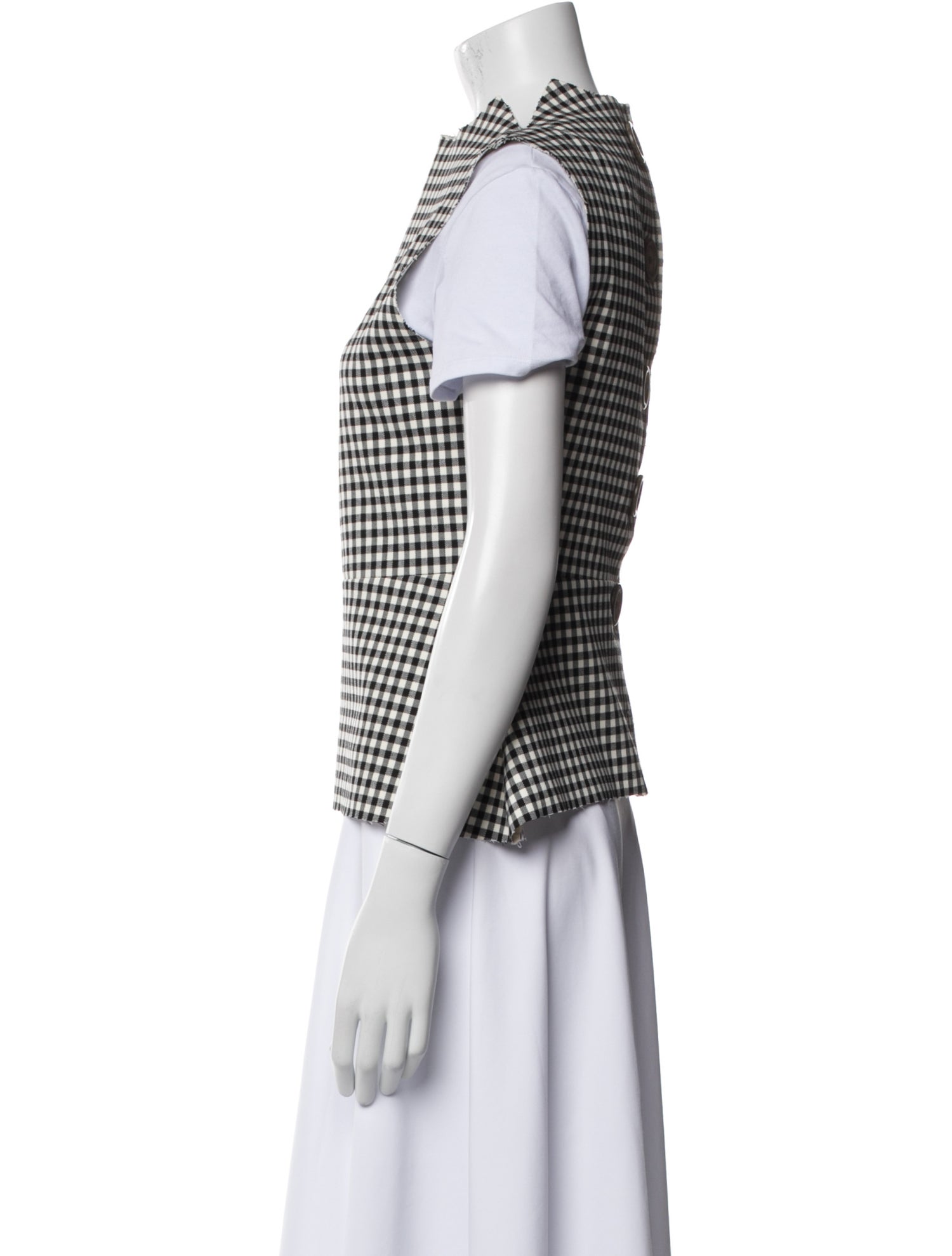 A.W.A.K.E. Mode Plaid Print Vest