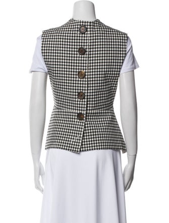 A.W.A.K.E. Mode Plaid Print Vest