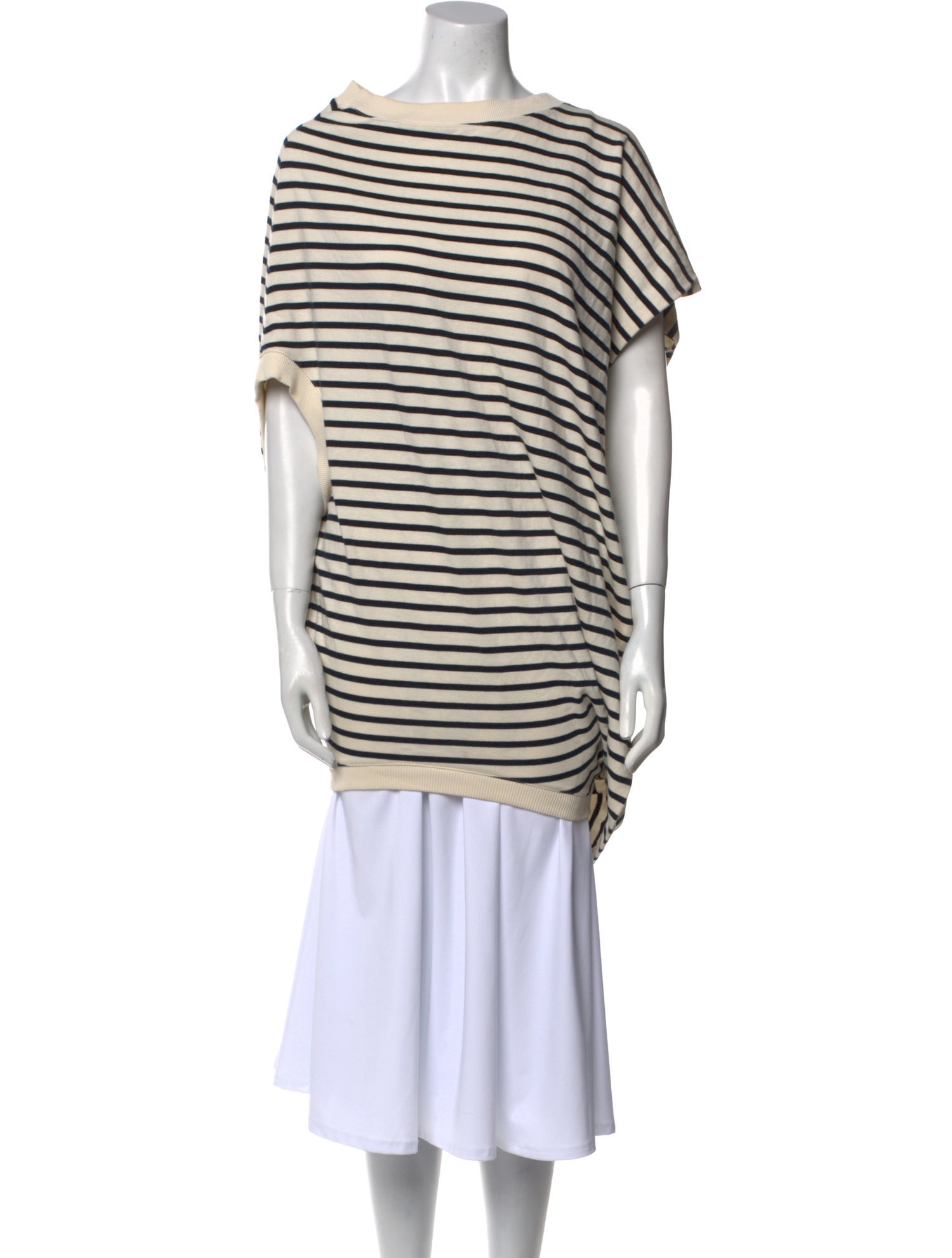 A.W.A.K.E. Mode Striped Scoop Neck Tunic