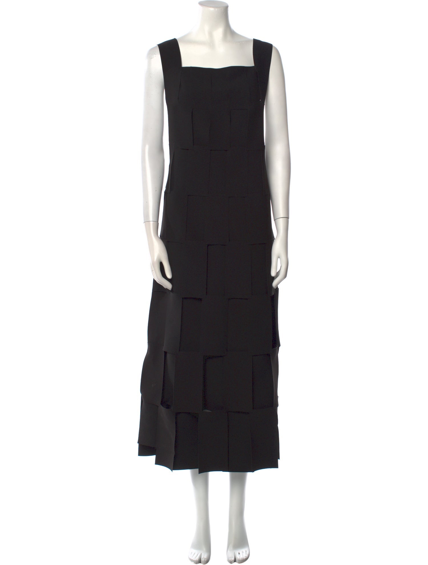 A.W.A.K.E. Mode Square Neckline Long Dress