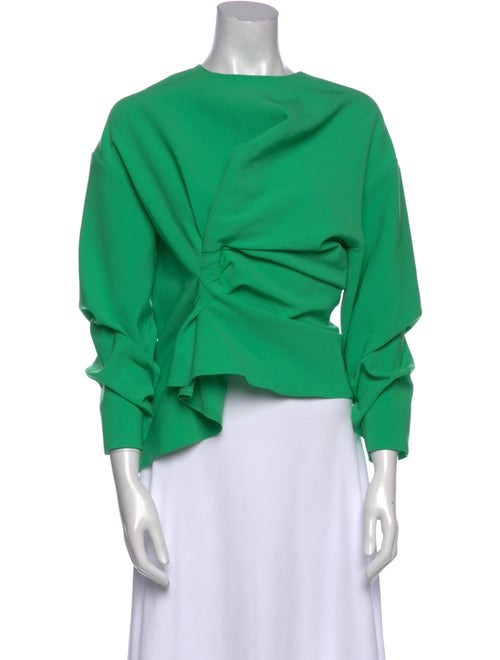 A.W.A.K.E. Mode Bateau Neckline Three-Quarter Sleeve Blouse