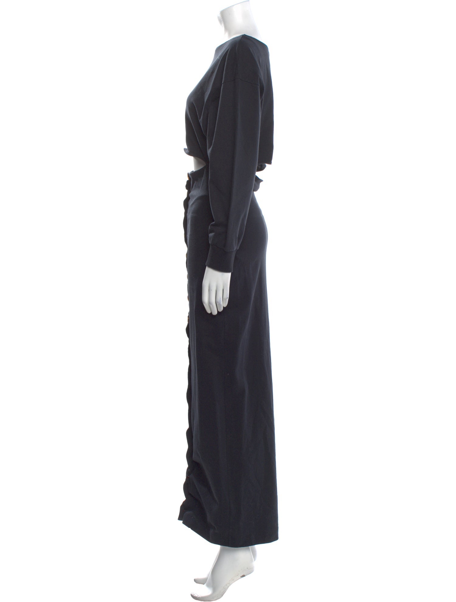 A.W.A.K.E. Mode Scoop Neck Long Dress