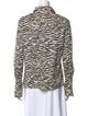 A.W.A.K.E. Mode Animal Print Long Sleeve Button-Up Top
