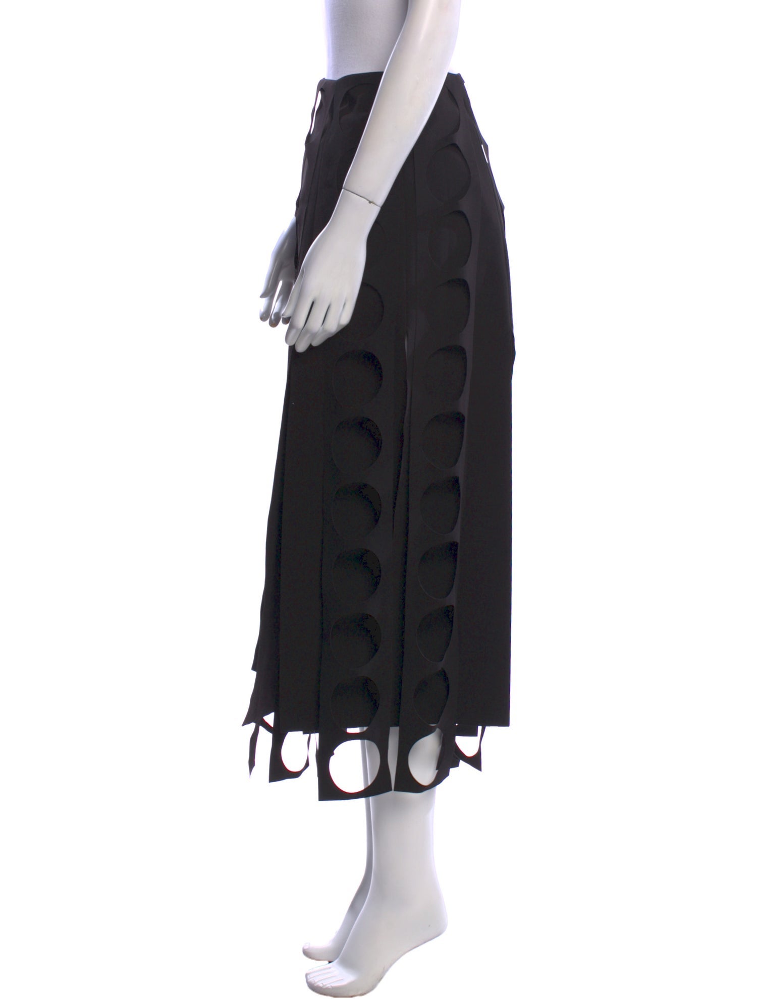 A.W.A.K.E. Mode Cutout Accent Midi Length Skirt