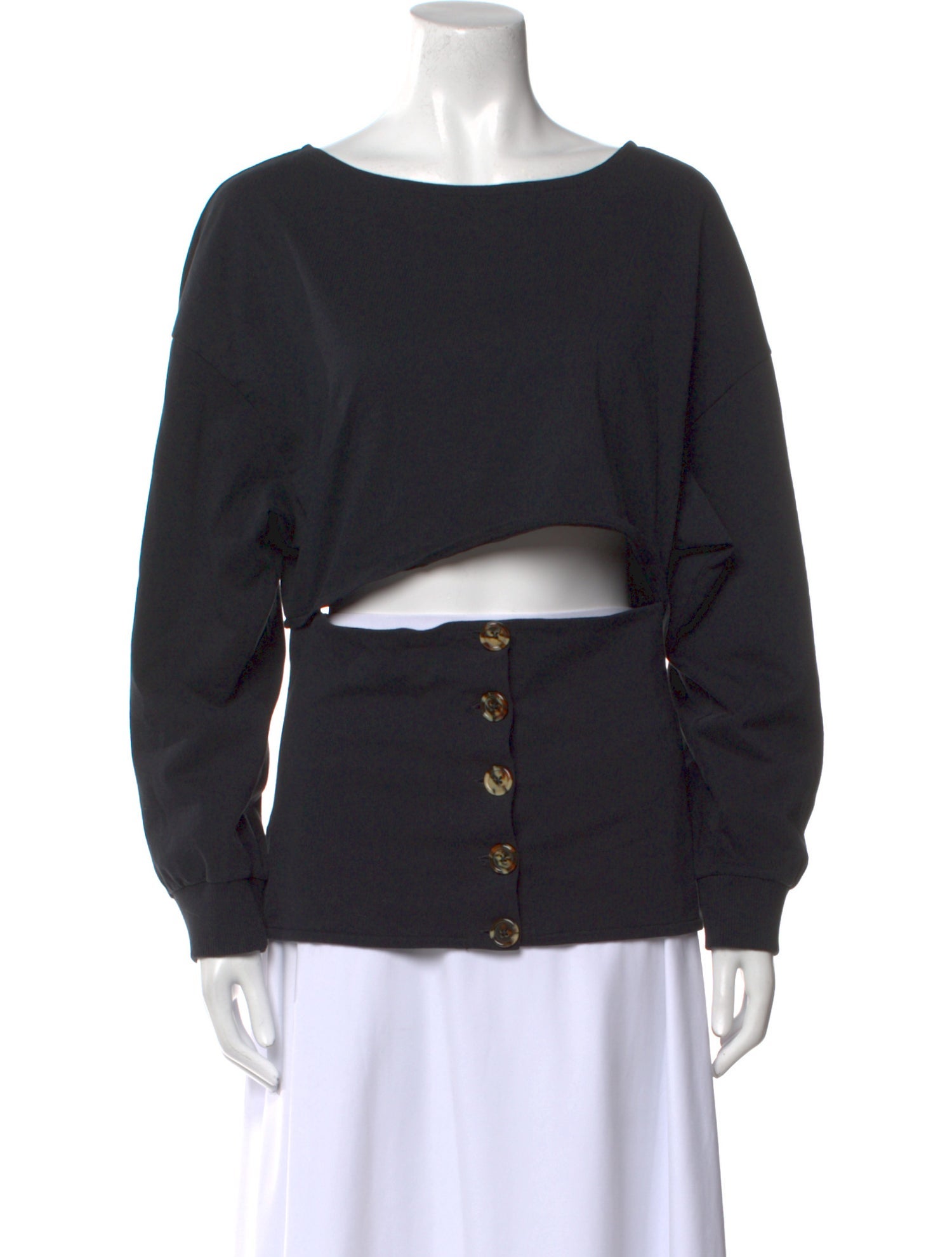 A.W.A.K.E. Mode Bateau Neckline Long Sleeve Sweatshirt w/ Tags