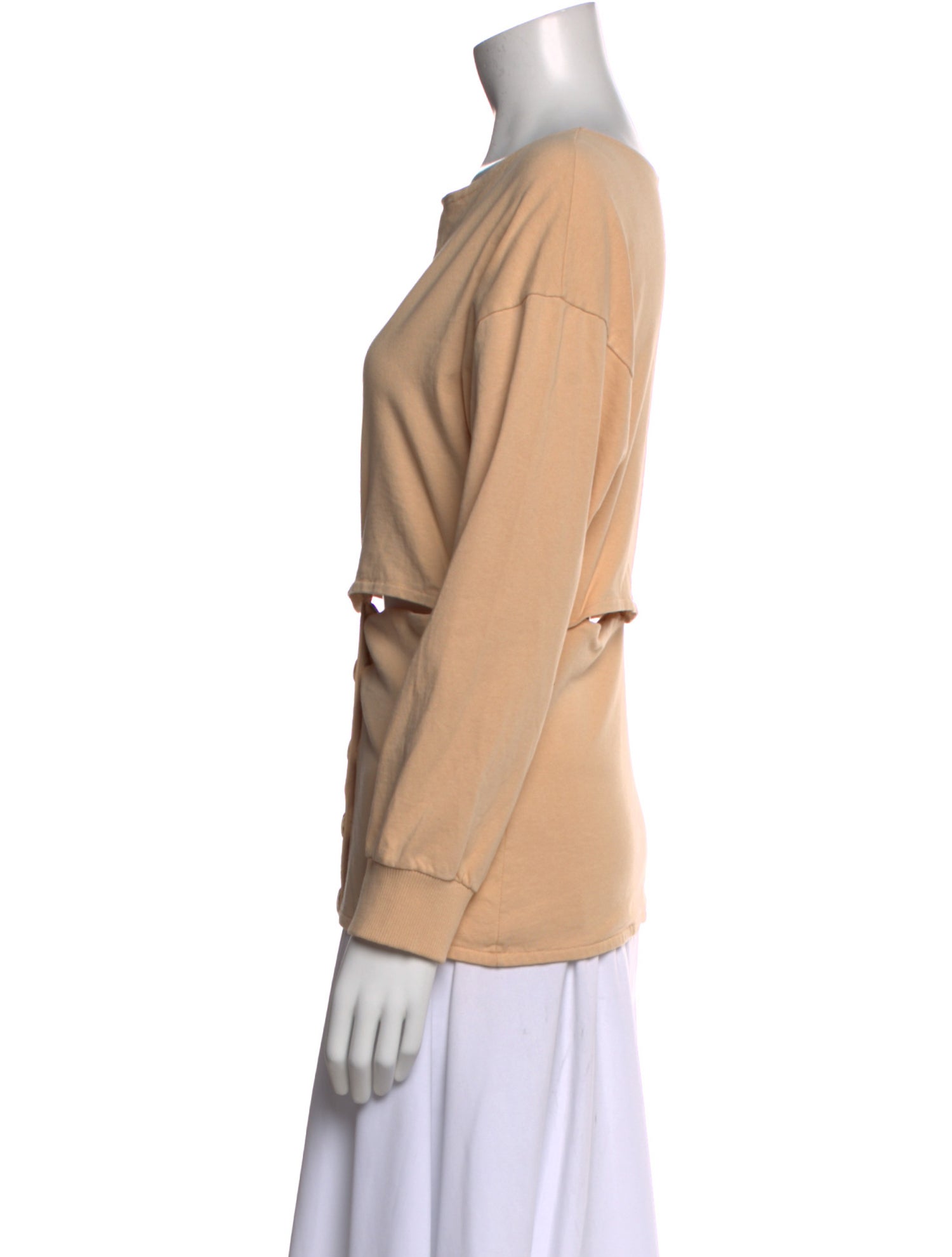 A.W.A.K.E. Mode Bateau Neckline Long Sleeve Sweatshirt