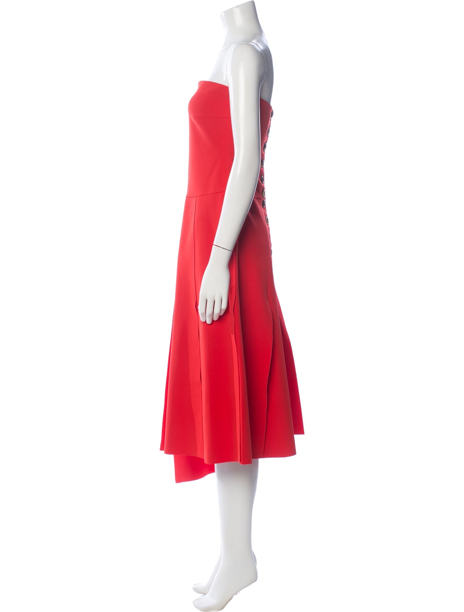 A.W.A.K.E. Mode Strapless Midi Length Dress