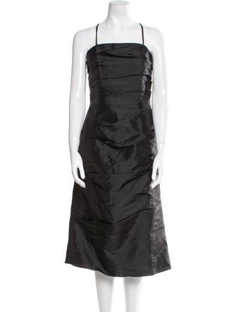 Wtoo by Watters Square Neckline Midi Length Dress