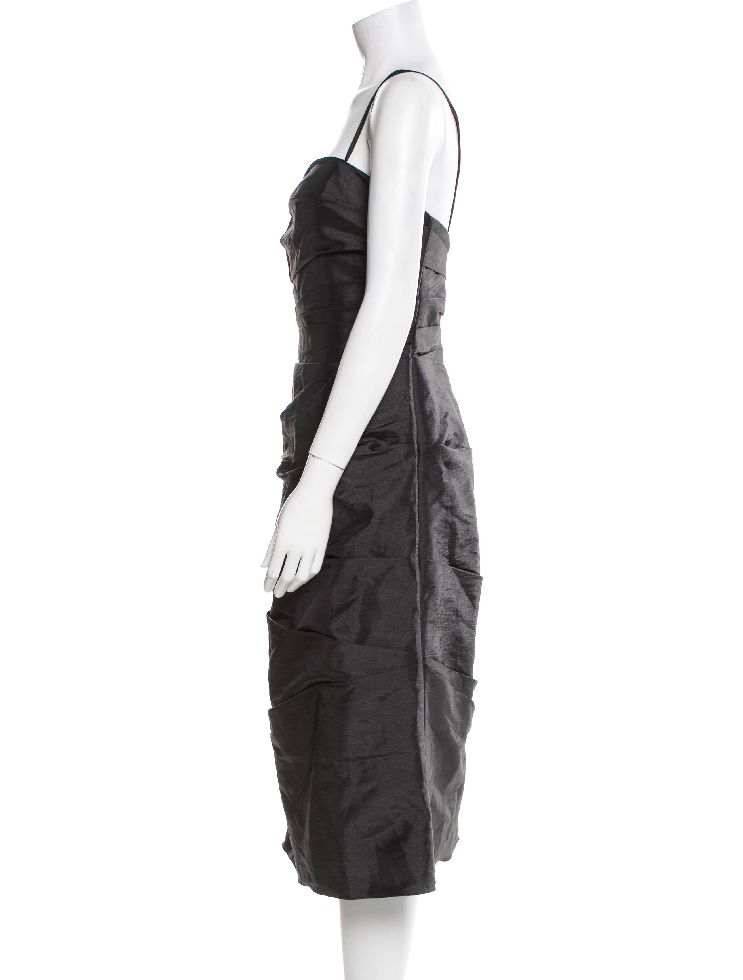 Wtoo by Watters Square Neckline Midi Length Dress