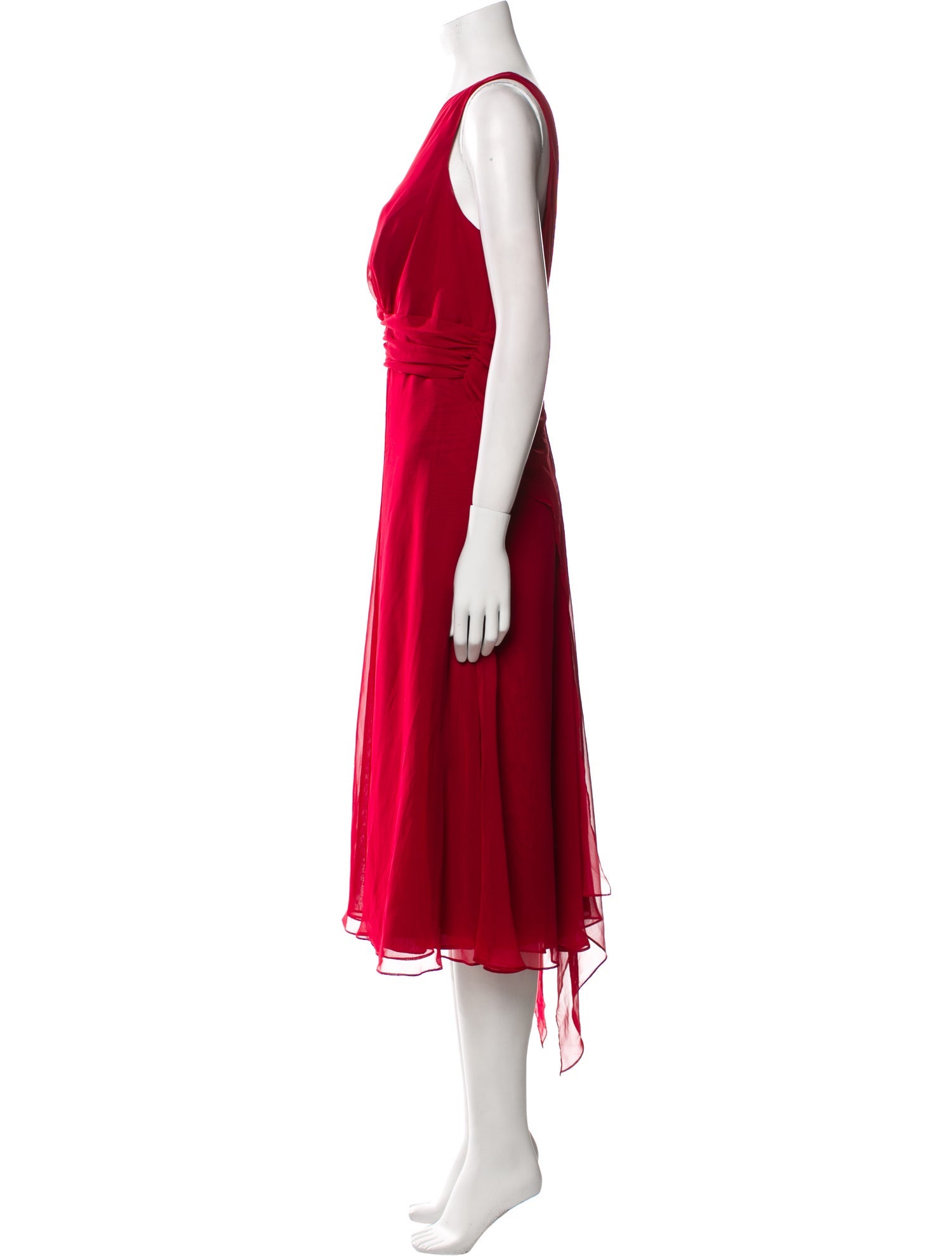 Wtoo by Watters V-Neck Midi Length Dress