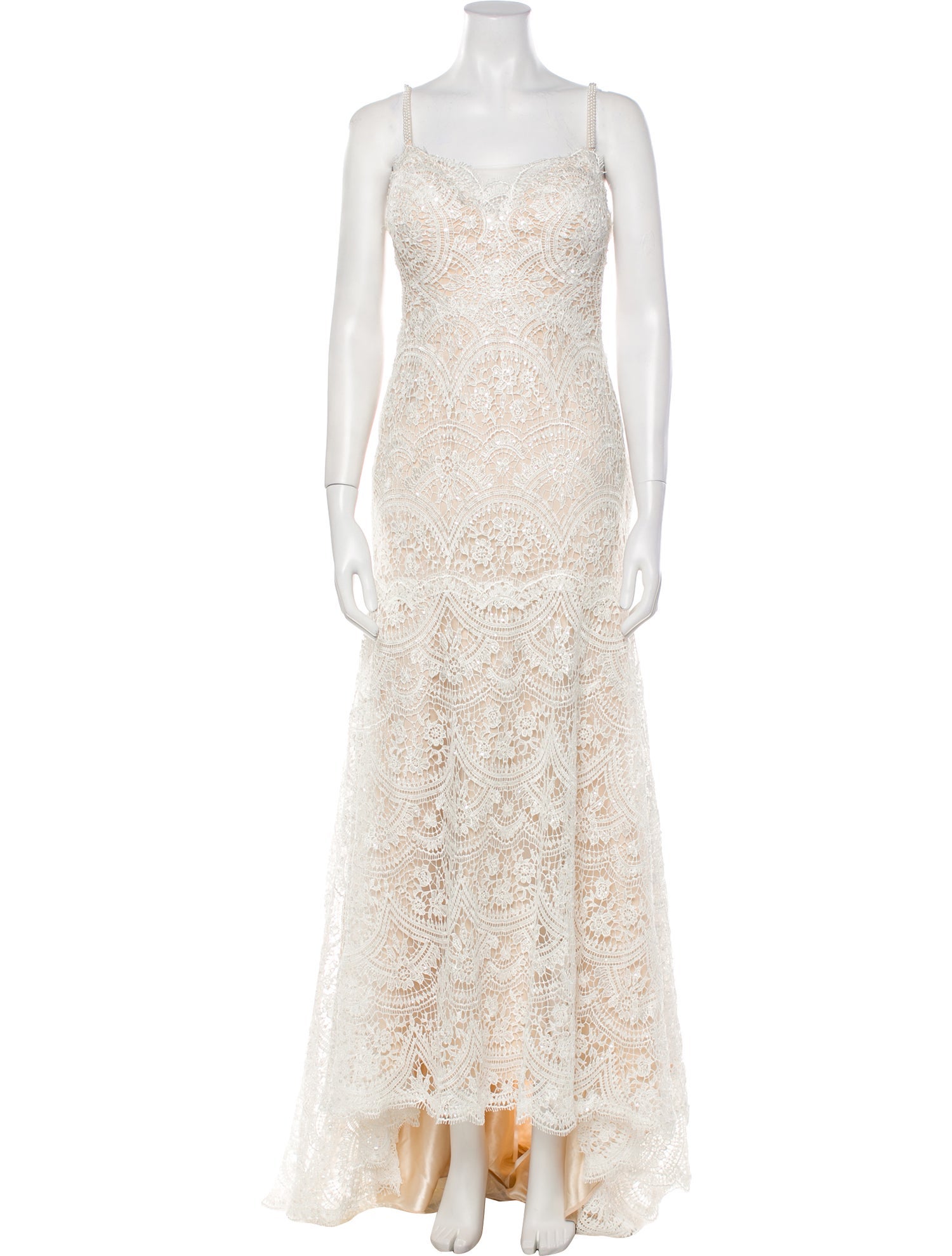 Wtoo by Watters Lace Pattern Long Dress