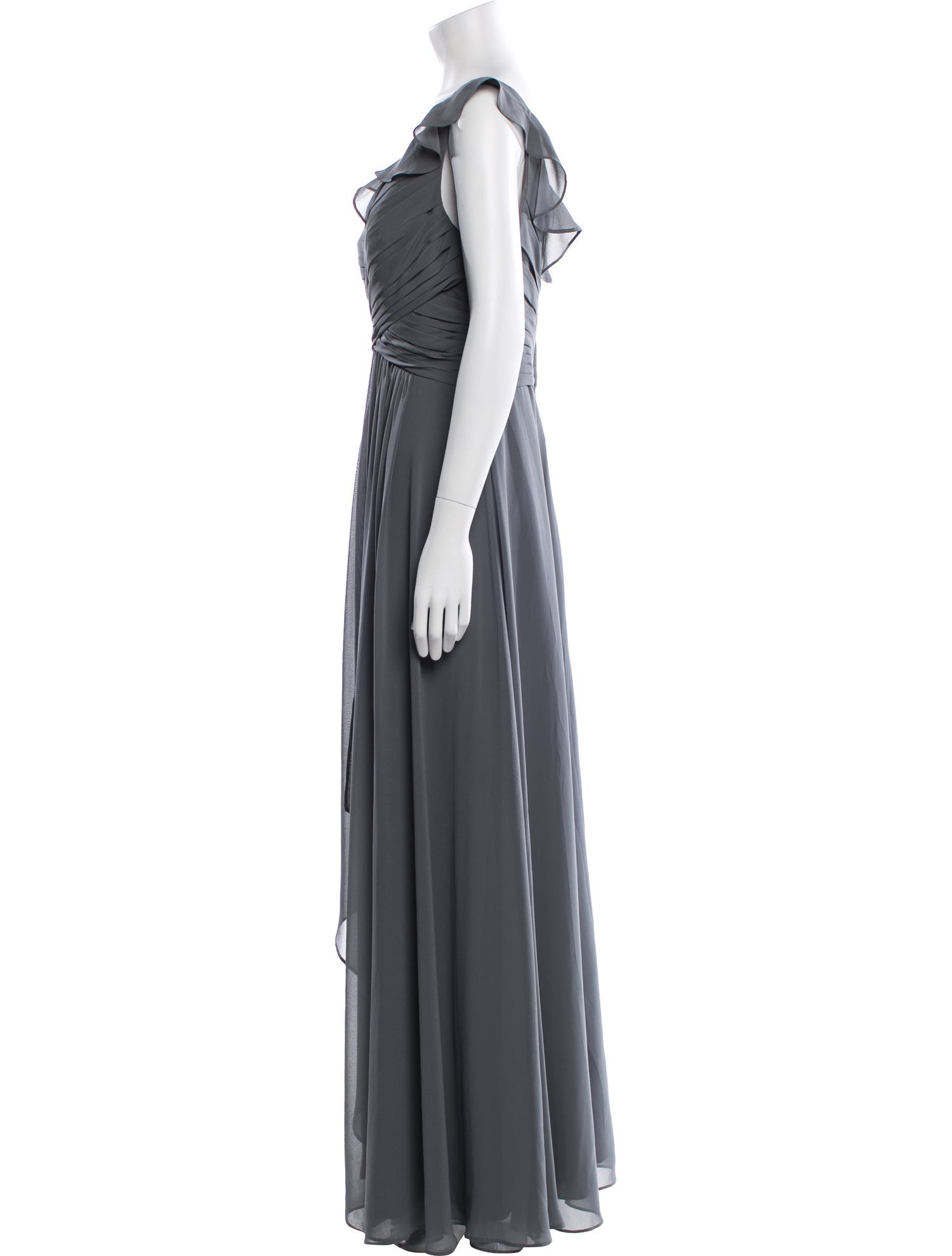 Wtoo by Watters One-Shoulder Long Dress