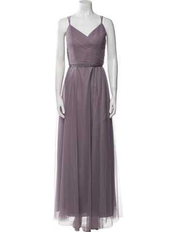 Wtoo by Watters Dresses V-Neck Long Dress L