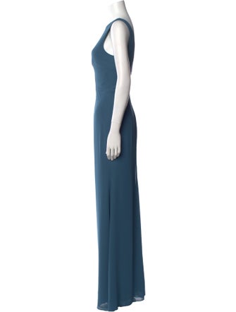 Wtoo by Watters Bateau Neckline Long Dress