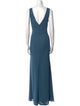 Wtoo by Watters Bateau Neckline Long Dress