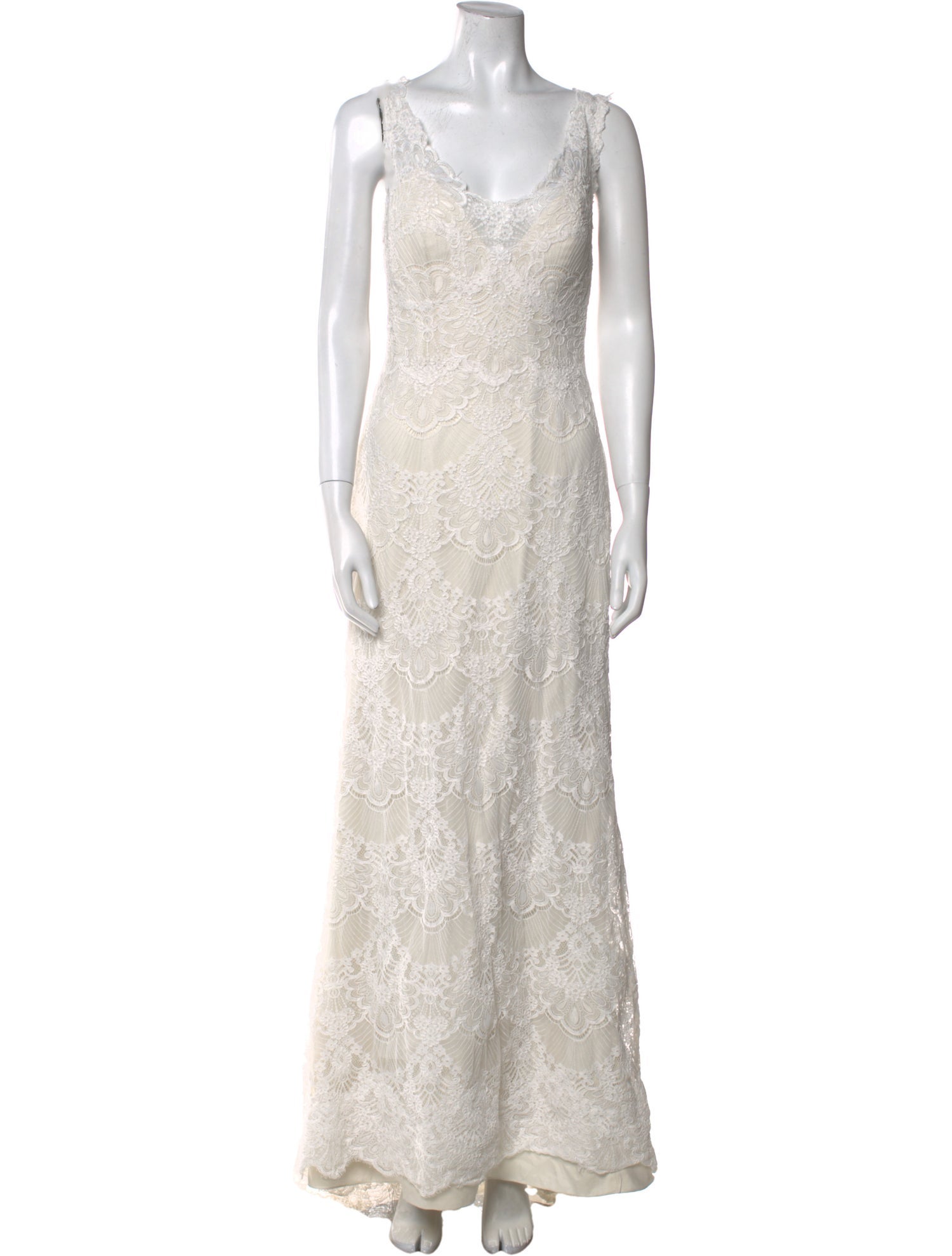 Wtoo by Watters Lace Pattern Long Dress