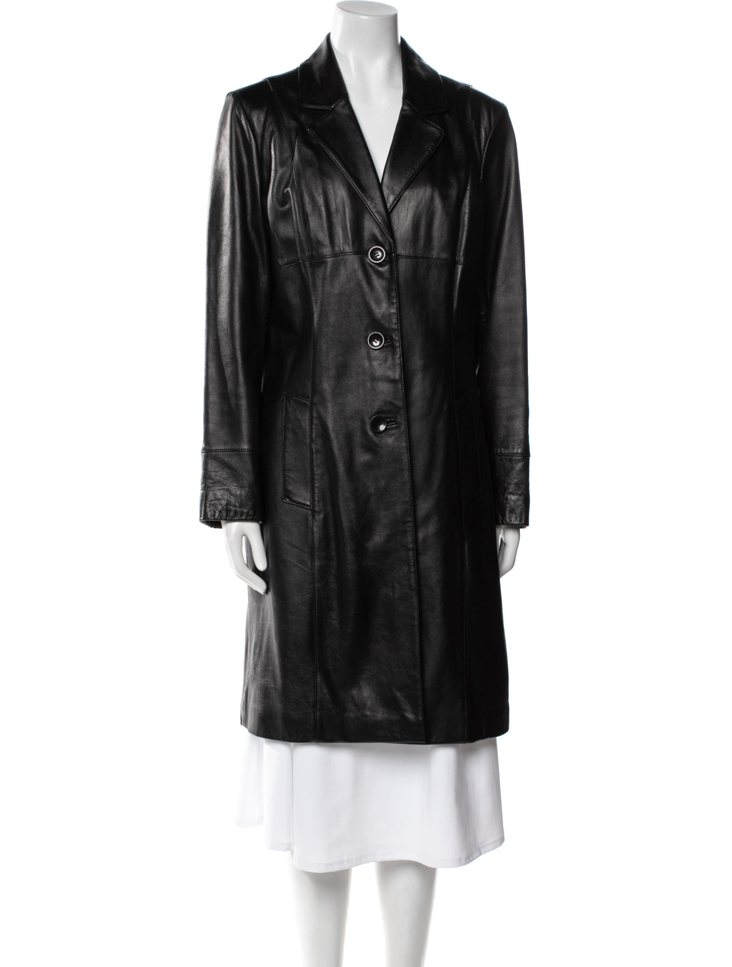 Wilsons Leather Leather Trench Coat