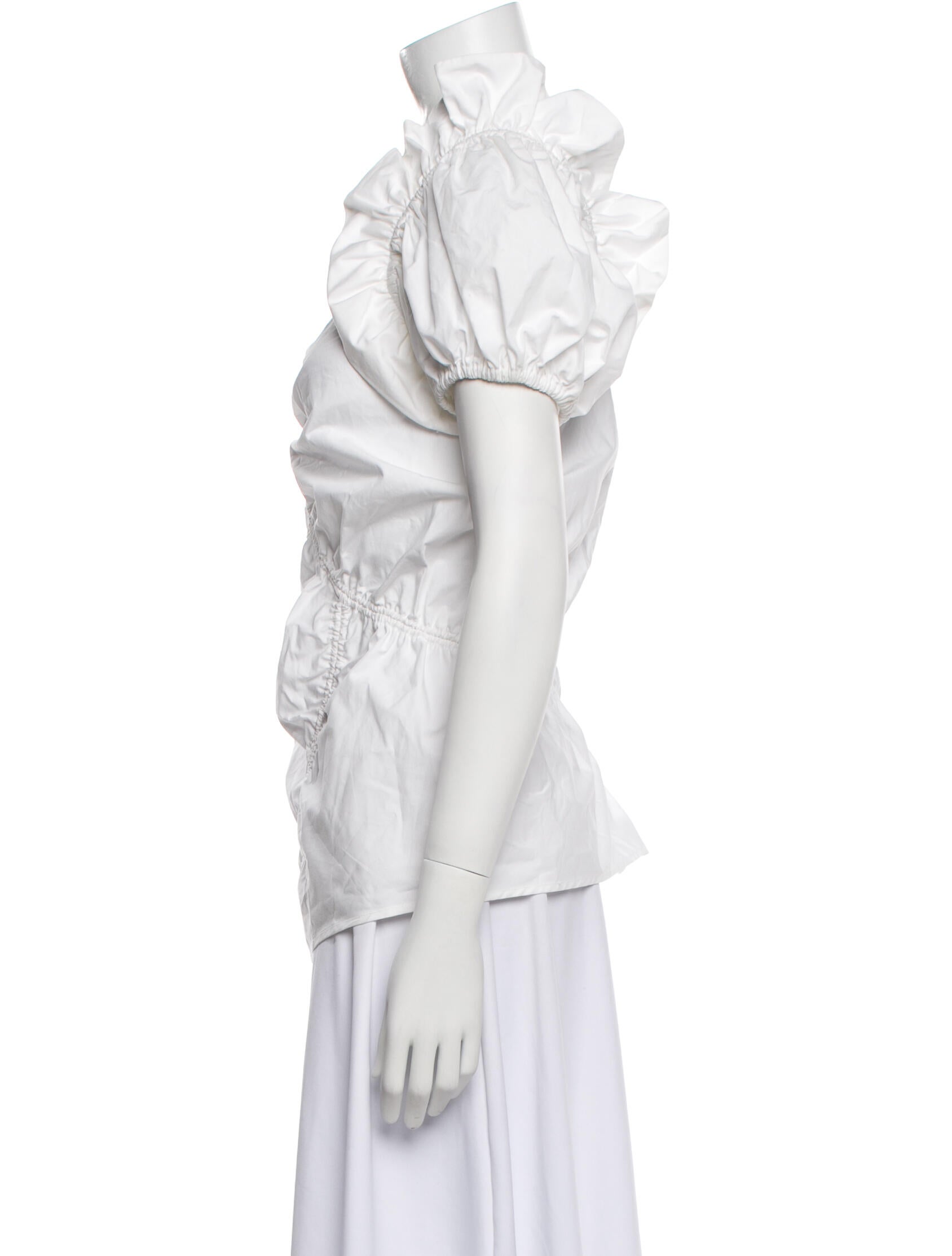 Shaina Mote One-Shoulder Short Sleeve Blouse