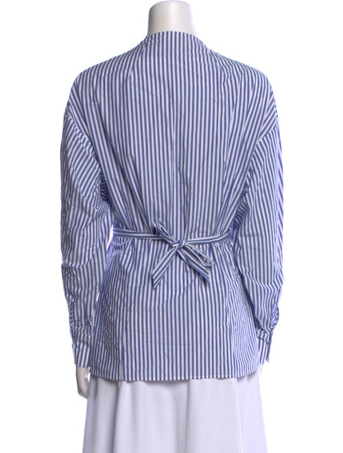 Shaina Mote Striped V-Neck Button-Up Top