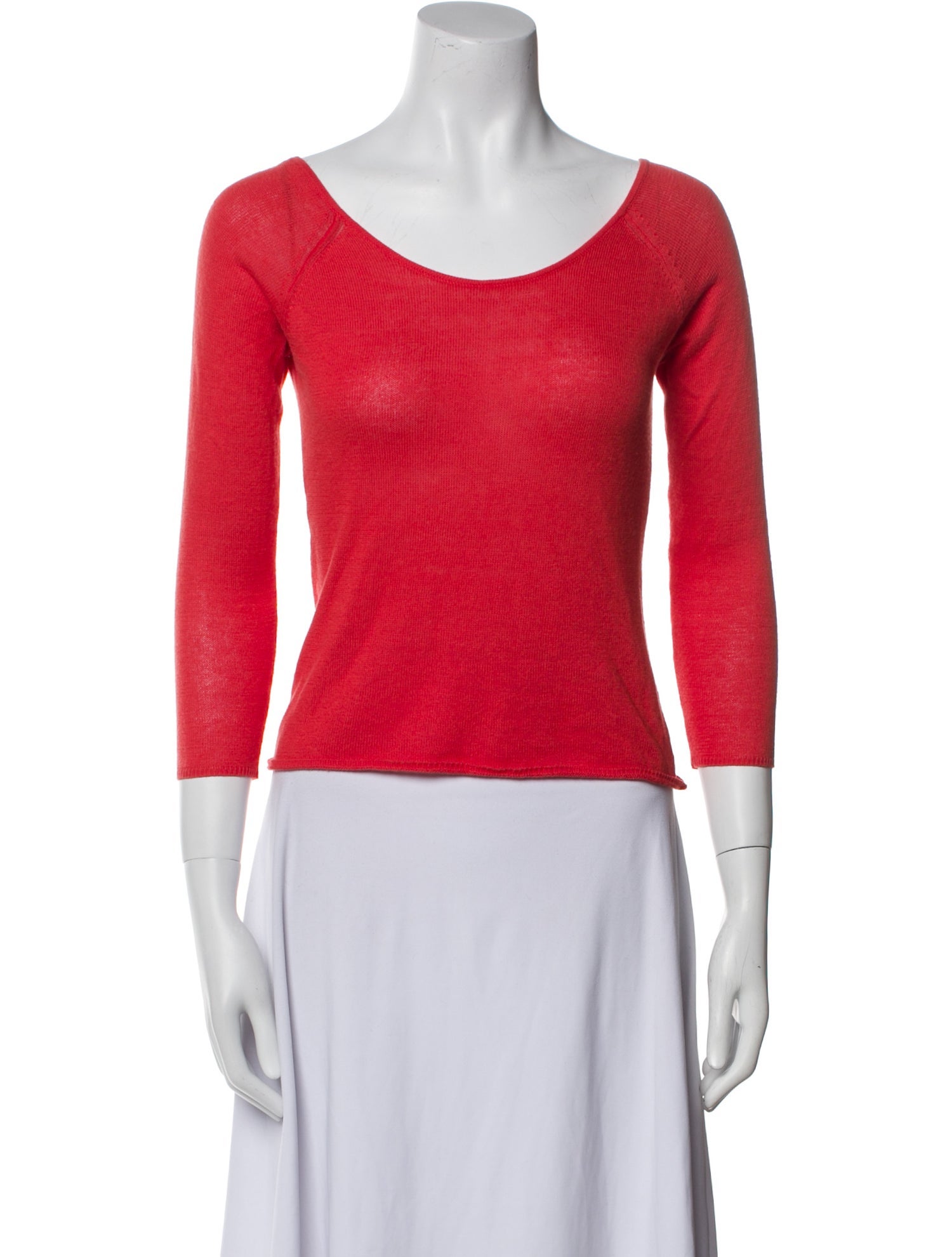 Shaina Mote Scoop Neck Three-Quarter Sleeve Top