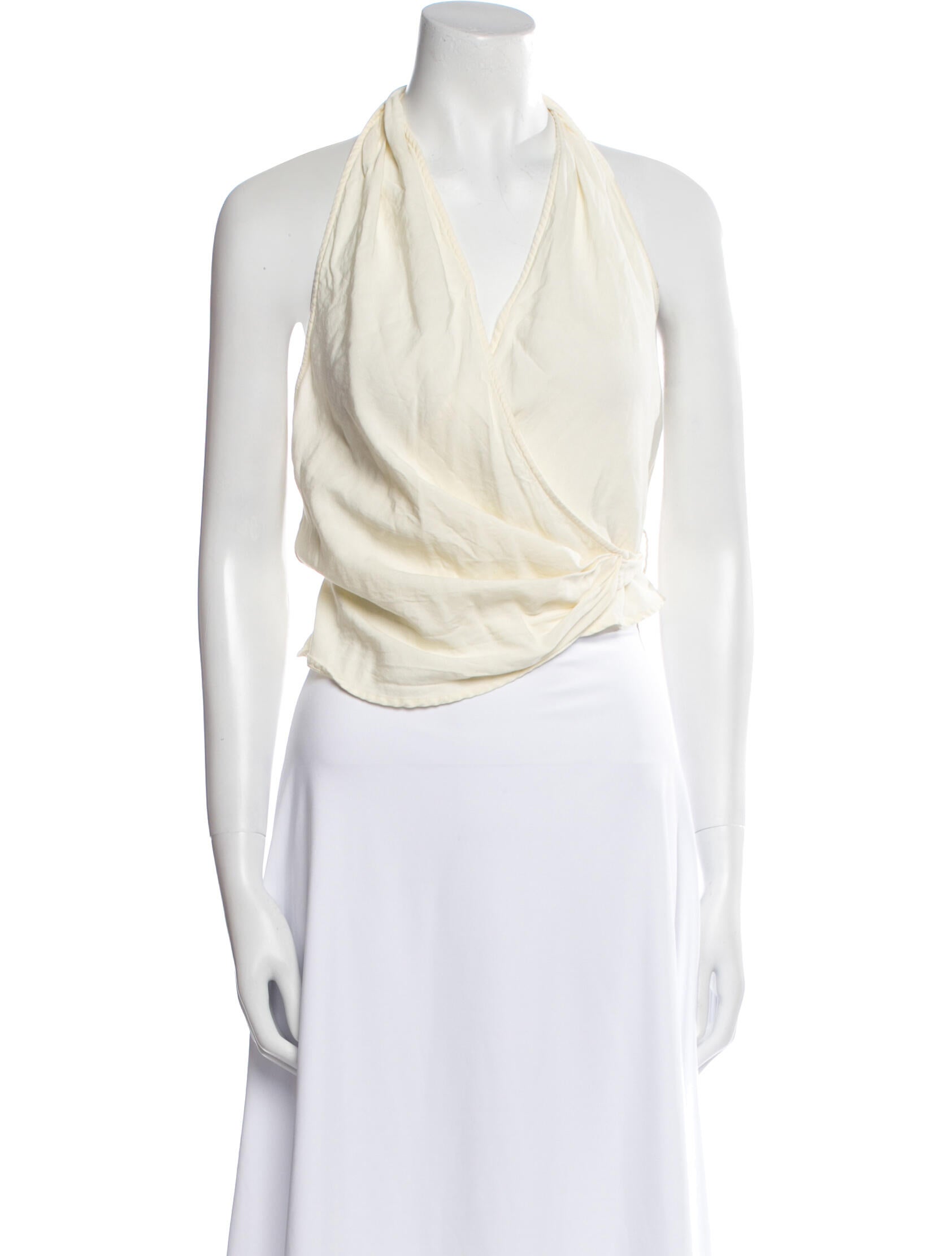 Shaina Mote Halterneck Sleeveless Crop Top