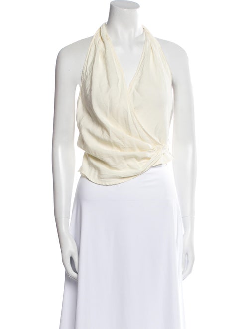 Shaina Mote Halterneck Sleeveless Crop Top