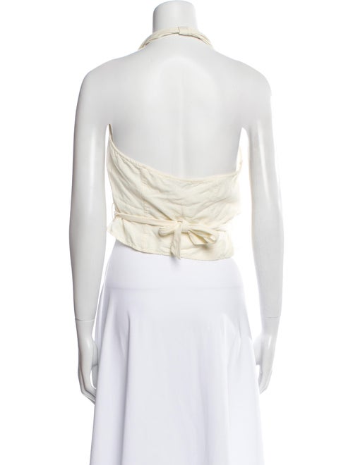 Shaina Mote Halterneck Sleeveless Crop Top