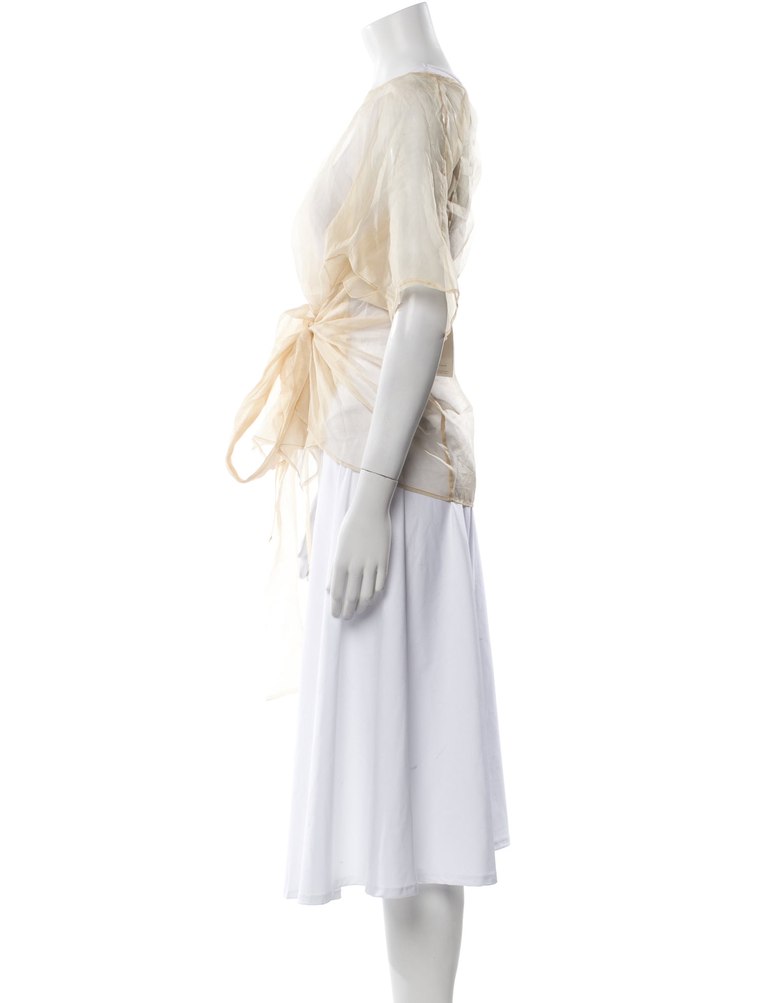 Shaina Mote Bateau Neckline Three-Quarter Sleeve Blouse