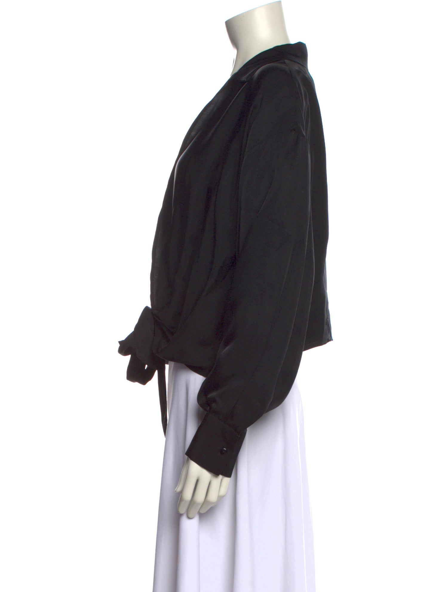 Shaina Mote V-Neck Long Sleeve Crop Top