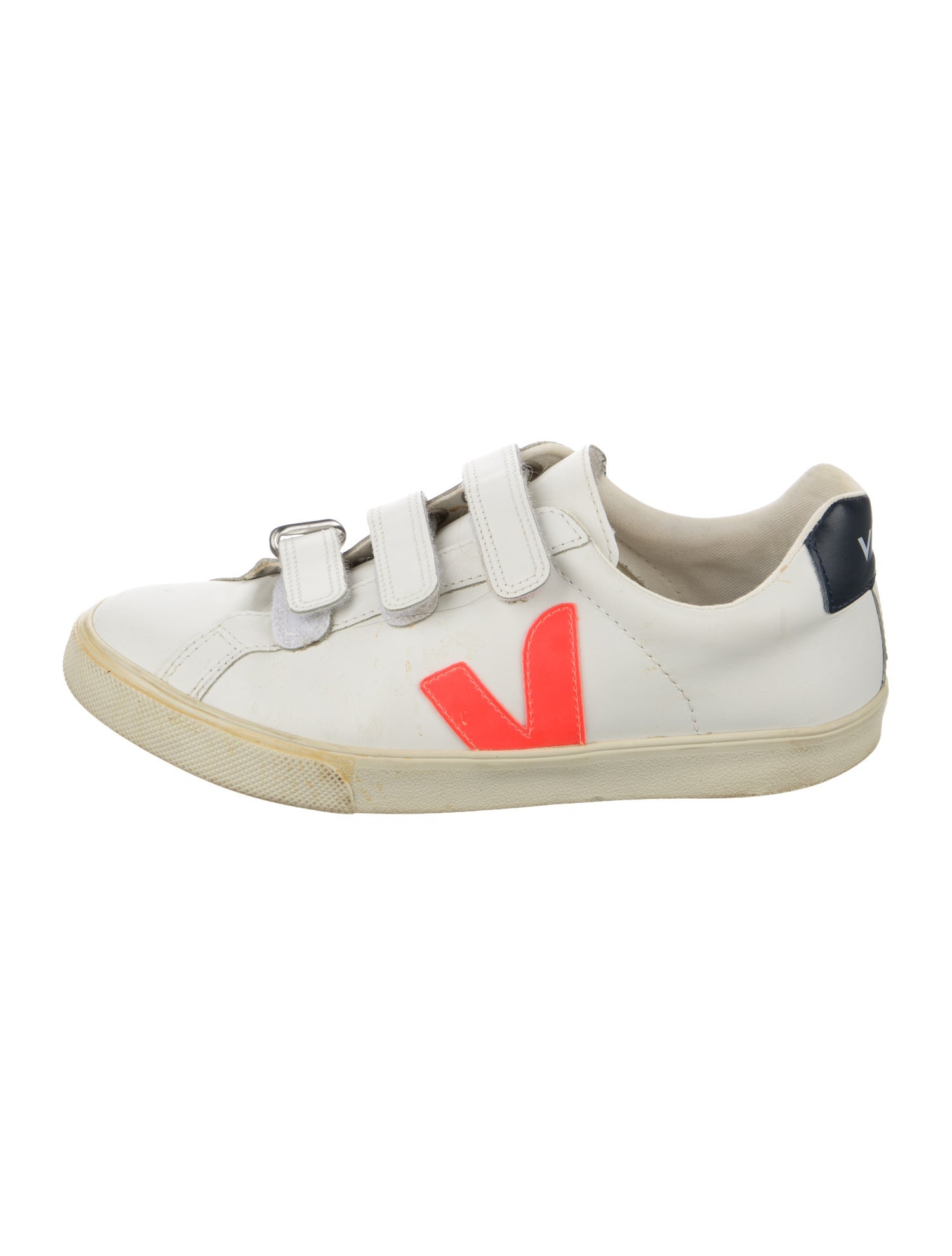 Veja Leather Colorblock Pattern Sneakers