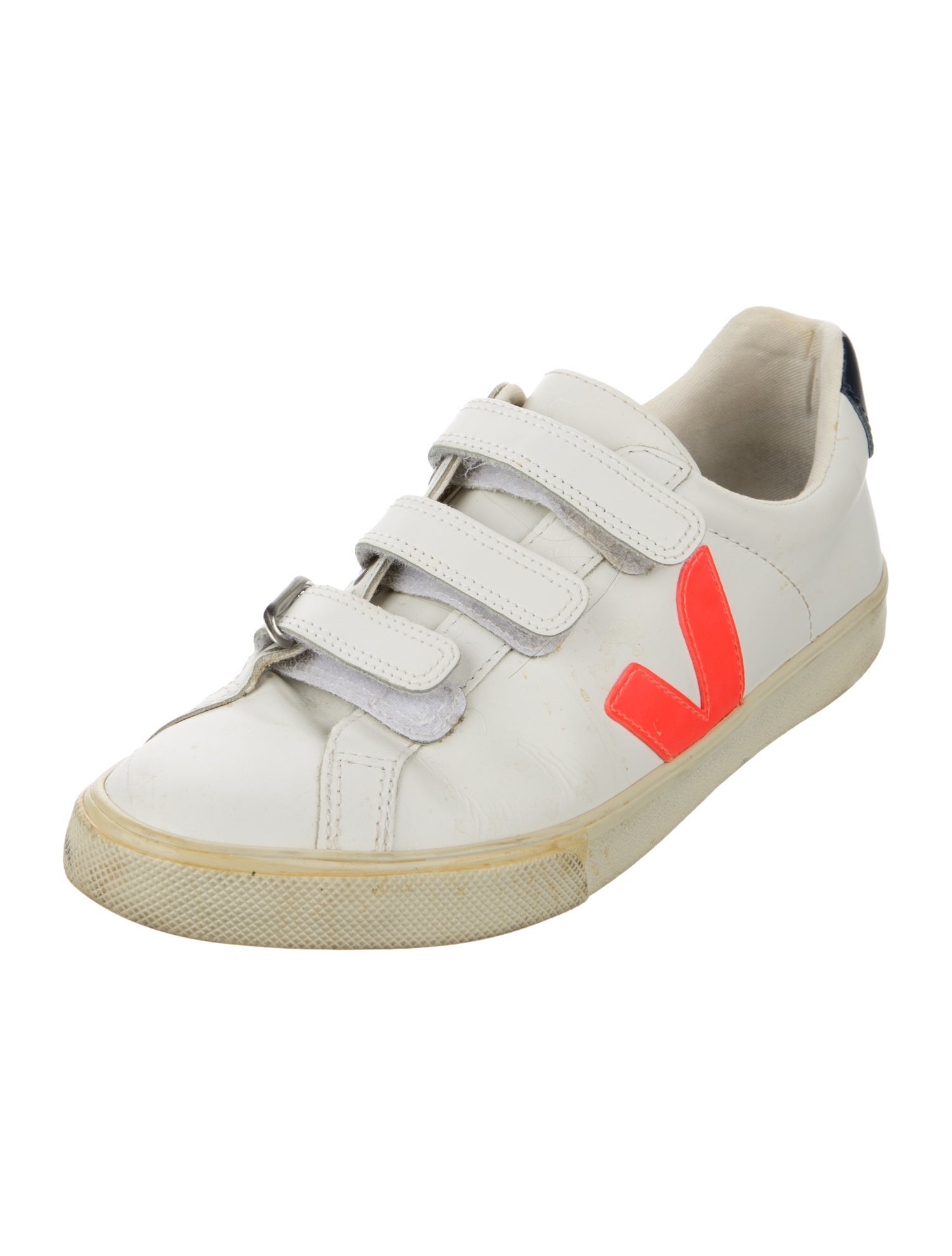 Veja Leather Colorblock Pattern Sneakers