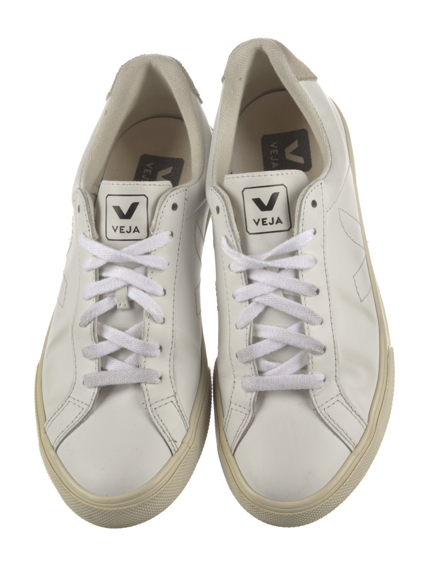 Veja Leather Colorblock Pattern Sneakers