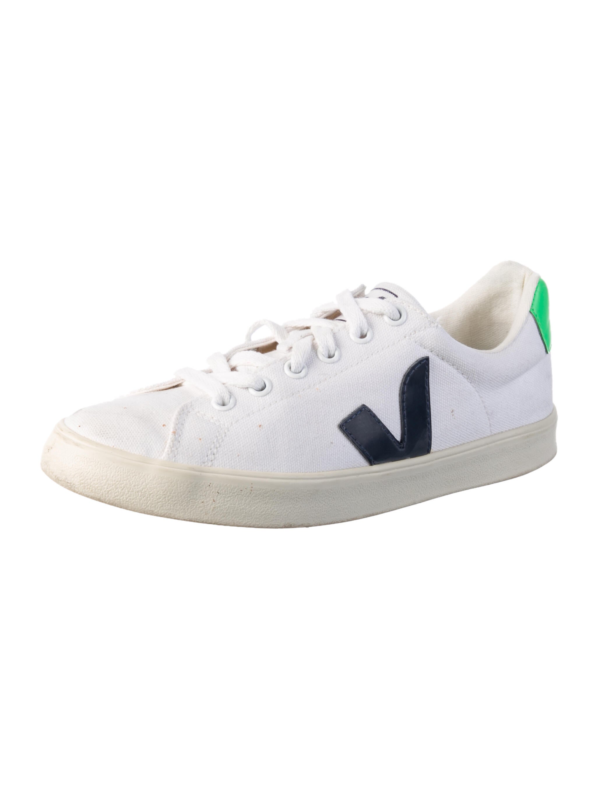 Veja Canvas Colorblock Pattern Sneakers