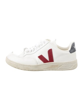 Veja Leather Colorblock Pattern Sneakers