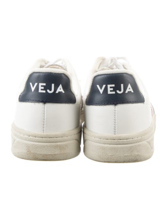 Veja Leather Colorblock Pattern Sneakers